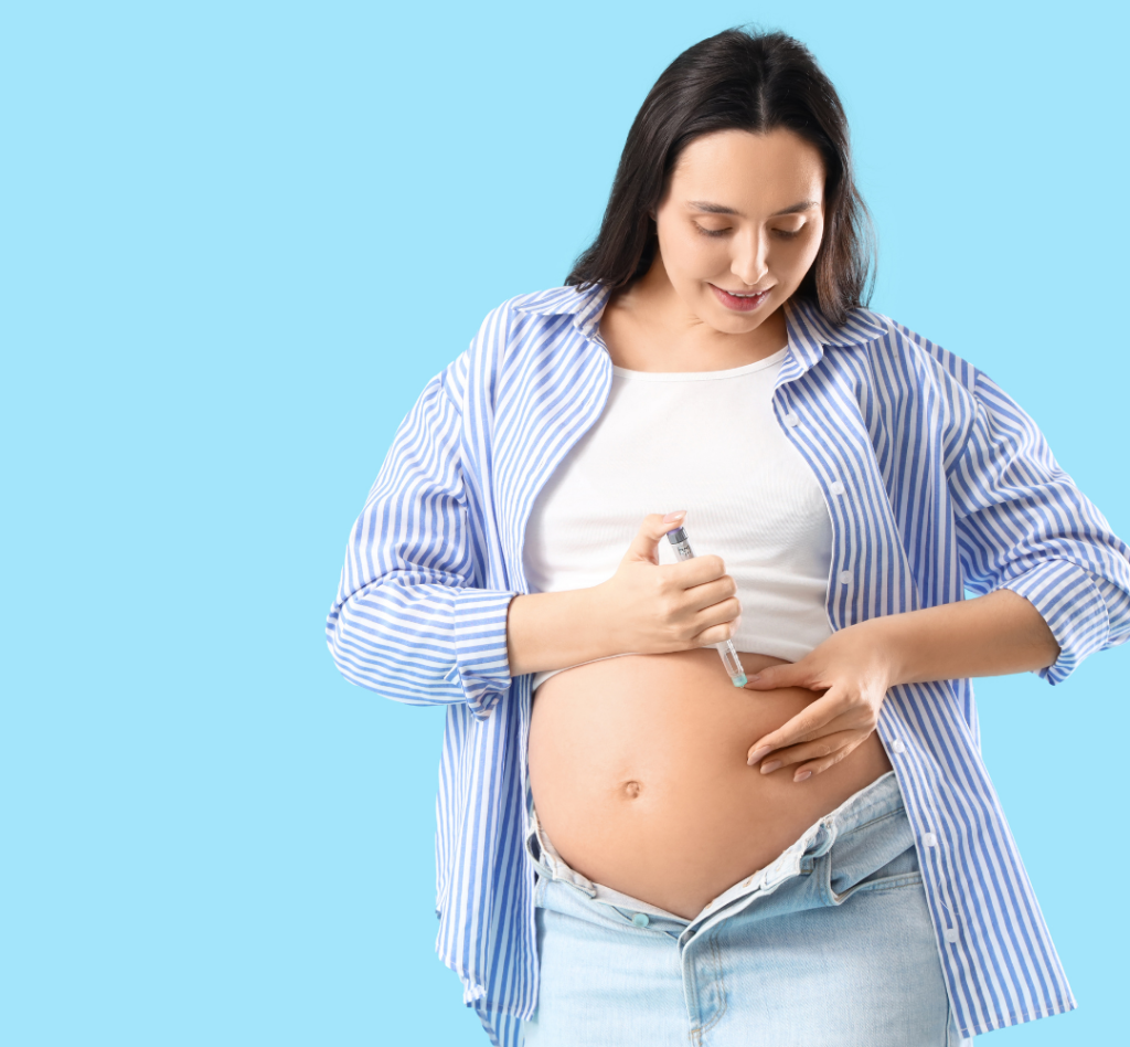 femme enceinte diabète gestationnel injection d'insuline